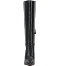Vince Camuto Mirtha Leather Link Hardware Tall Stiletto Boots