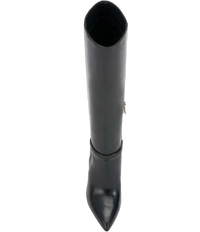 Vince Camuto Mirtha Leather Link Hardware Tall Stiletto Boots