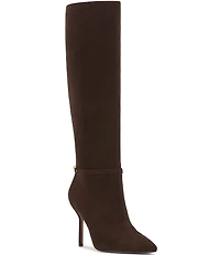 Vince Camuto Mirtha Suede Link Hardware Tall Stiletto Boots