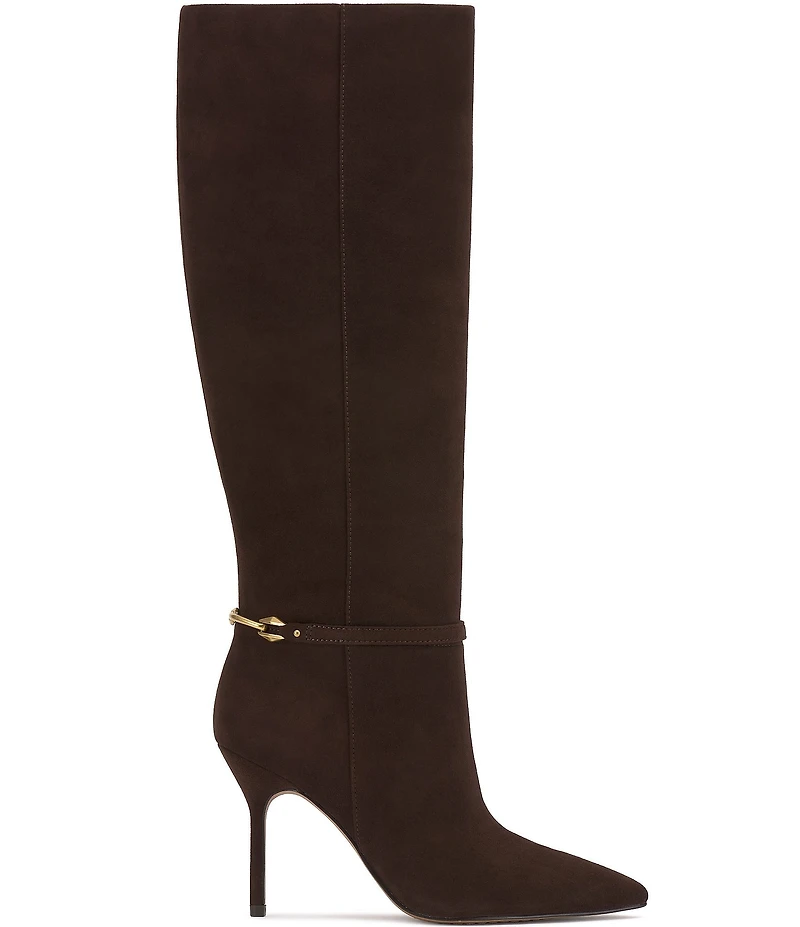 Vince Camuto Mirtha Suede Link Hardware Tall Stiletto Boots