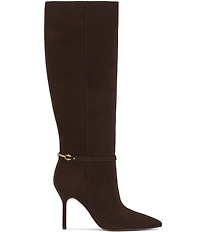 Vince Camuto Mirtha Suede Link Hardware Tall Stiletto Boots