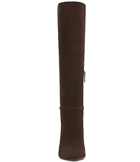 Vince Camuto Mirtha Suede Link Hardware Tall Stiletto Boots