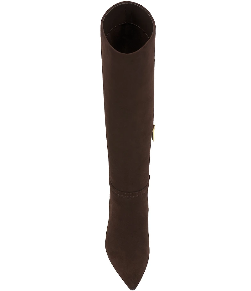 Vince Camuto Mirtha Suede Link Hardware Tall Stiletto Boots