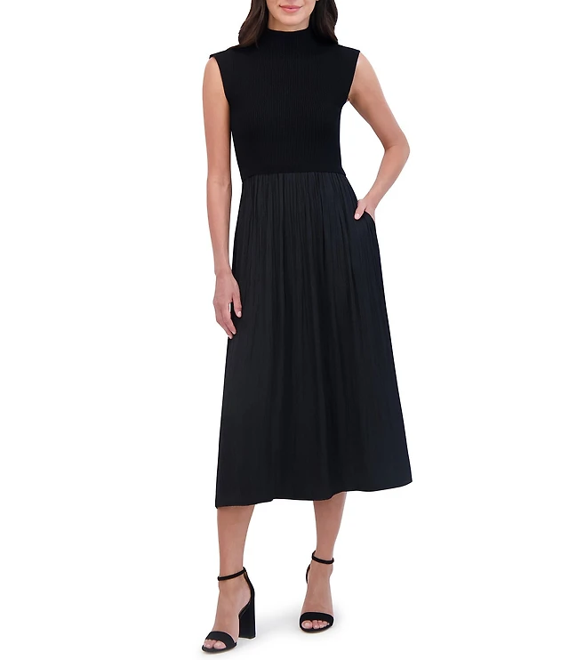 green emerald velvet dress Haven Butter Yellow Drop Waist Mix Media Dress – Coco & Coast main image 0