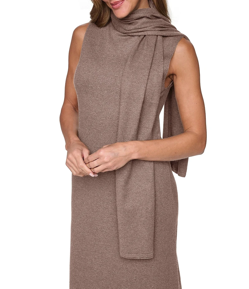 Vince Camuto Mock Neck Scarf Maxi Dress