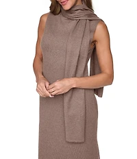 Vince Camuto Mock Neck Scarf Maxi Dress