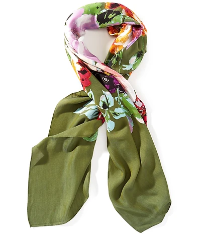 Vince Camuto Moody Botanical Square Scarf