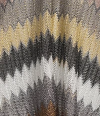 Vince Camuto Multi Striped Fringe Topper