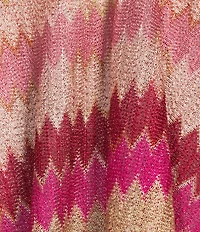 Vince Camuto Multi Striped Fringe Topper