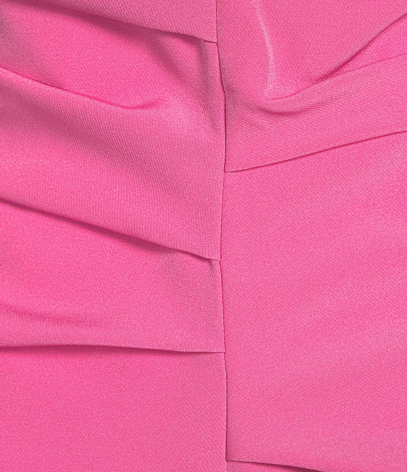 Vince Camuto Off The Shoulder Fold Over Sleeves Sheath Gown