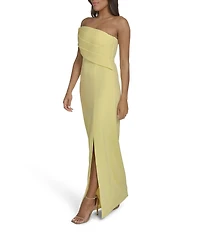 Vince Camuto One-Shoulder Origami Gown