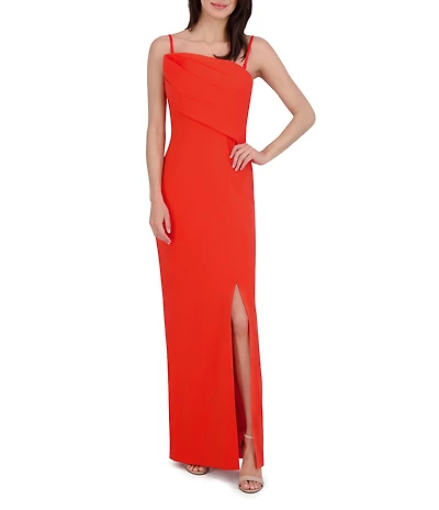 Vince Camuto Origami Draped Neck Sleeveless Ball Gown