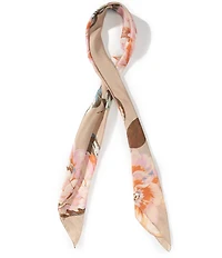 Vince Camuto Painterly Rose Satin Square Scarf
