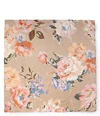 Vince Camuto Painterly Rose Satin Square Scarf