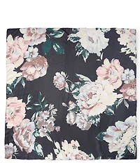 Vince Camuto Painterly Rose Satin Square Scarf