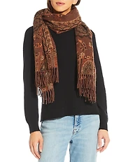 Vince Camuto Paisley Floral Jacquard Scarf Wrap