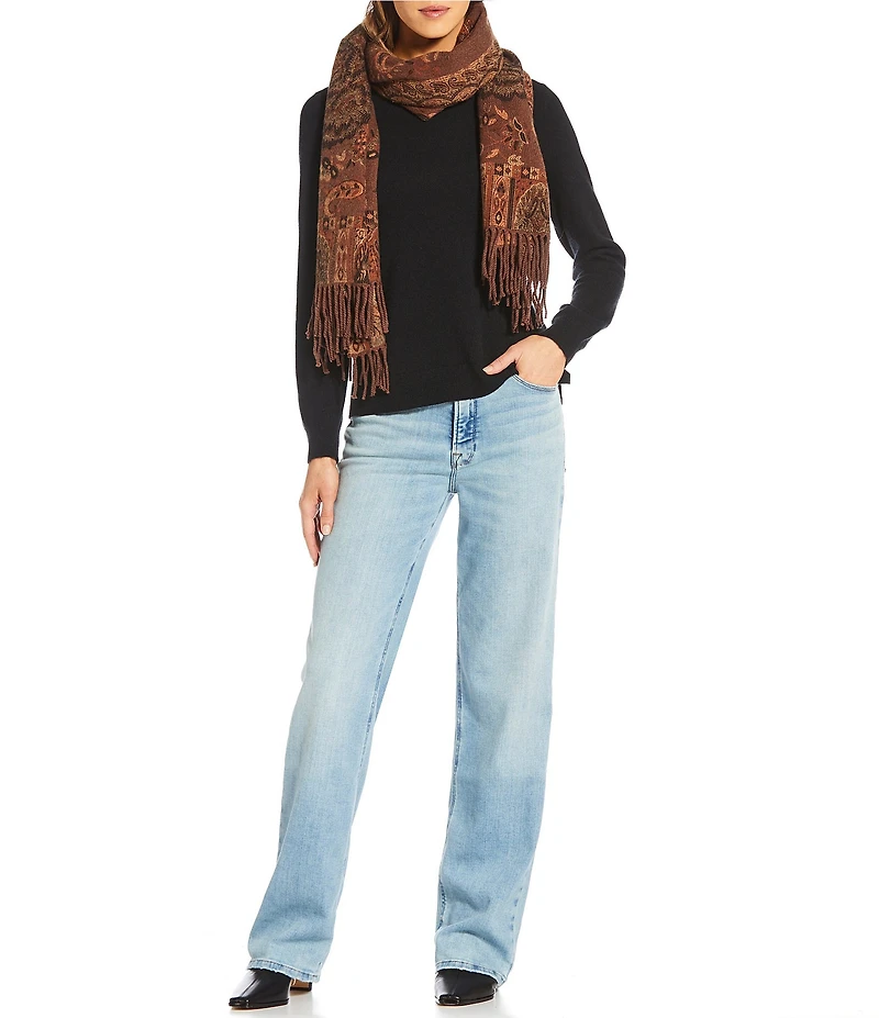 Vince Camuto Paisley Floral Jacquard Scarf Wrap