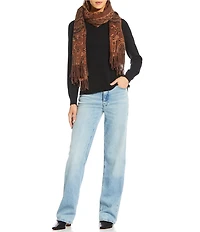 Vince Camuto Paisley Floral Jacquard Scarf Wrap