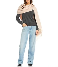 Vince Camuto Paisley Floral Jacquard Scarf Wrap