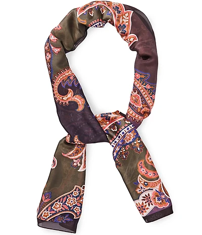 Vince Camuto Paisley Floral Print Oblong Scarf