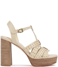 Vince Camuto Palton Studded Leather Block Heel Platform Sandals