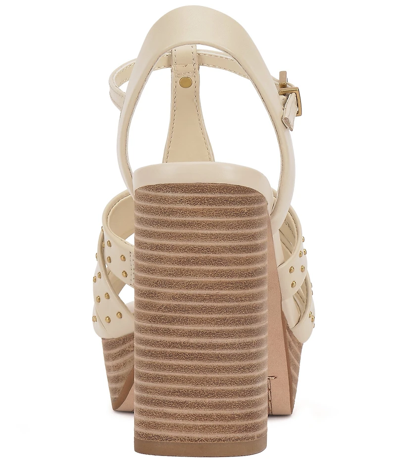 Vince Camuto Palton Studded Leather Block Heel Platform Sandals