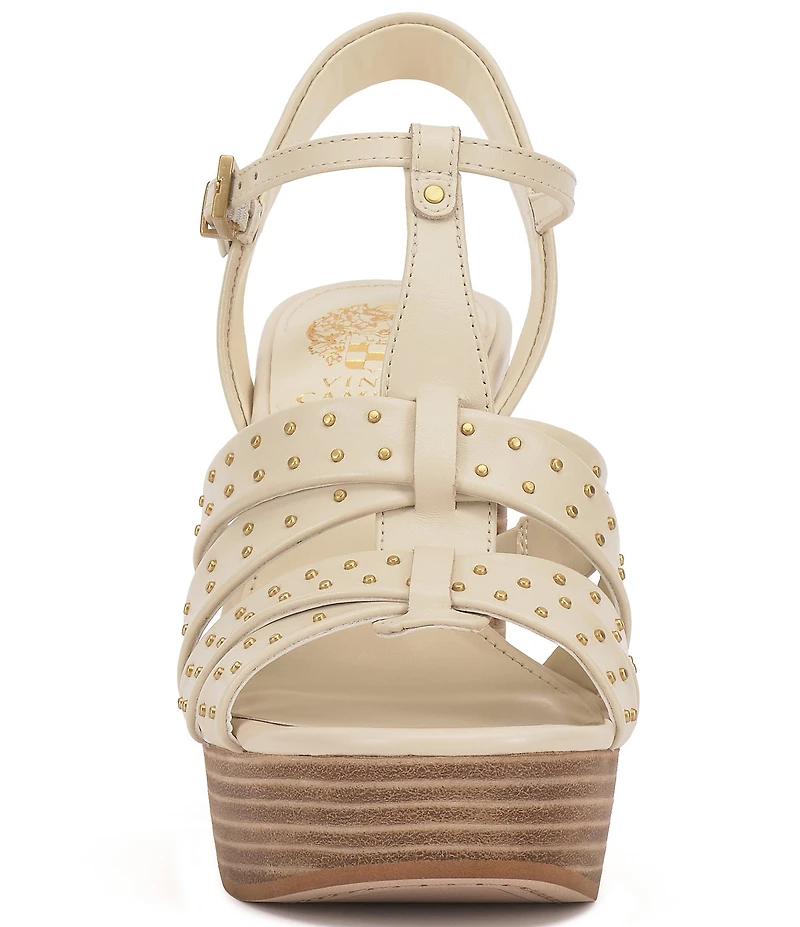 Vince Camuto Palton Studded Leather Block Heel Platform Sandals