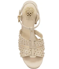Vince Camuto Palton Studded Leather Block Heel Platform Sandals