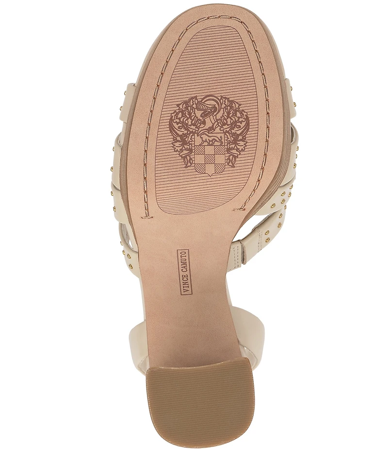 Vince Camuto Palton Studded Leather Block Heel Platform Sandals