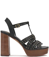 Vince Camuto Palton Studded Leather Block Heel Platform Sandals