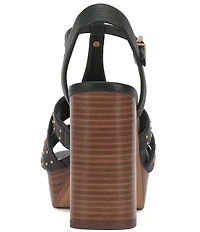 Vince Camuto Palton Studded Leather Block Heel Platform Sandals