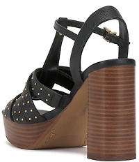 Vince Camuto Palton Studded Leather Block Heel Platform Sandals