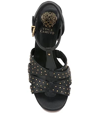 Vince Camuto Palton Studded Leather Block Heel Platform Sandals