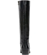 Vince Camuto Pavla Croco Embossed Leather Knee High Boots