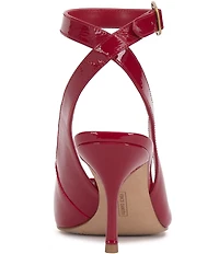 Vince Camuto Pavles Crinkle Patent Ankle Strap Dress Sandals