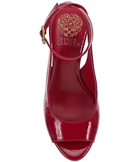 Vince Camuto Pavles Crinkle Patent Ankle Strap Dress Sandals