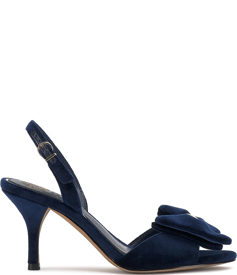 Vince Camuto Paycen Velvet Bow Slingback Dress Sandals
