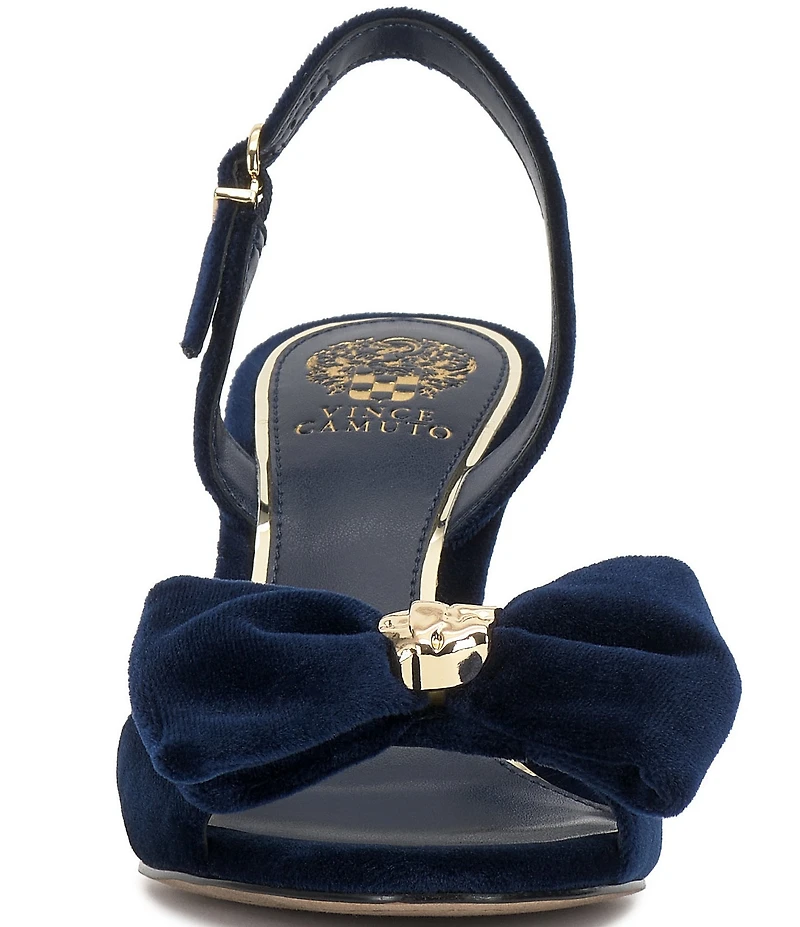 Vince Camuto Paycen Velvet Bow Slingback Dress Sandals