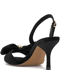 Vince Camuto Paycen Velvet Bow Slingback Dress Sandals