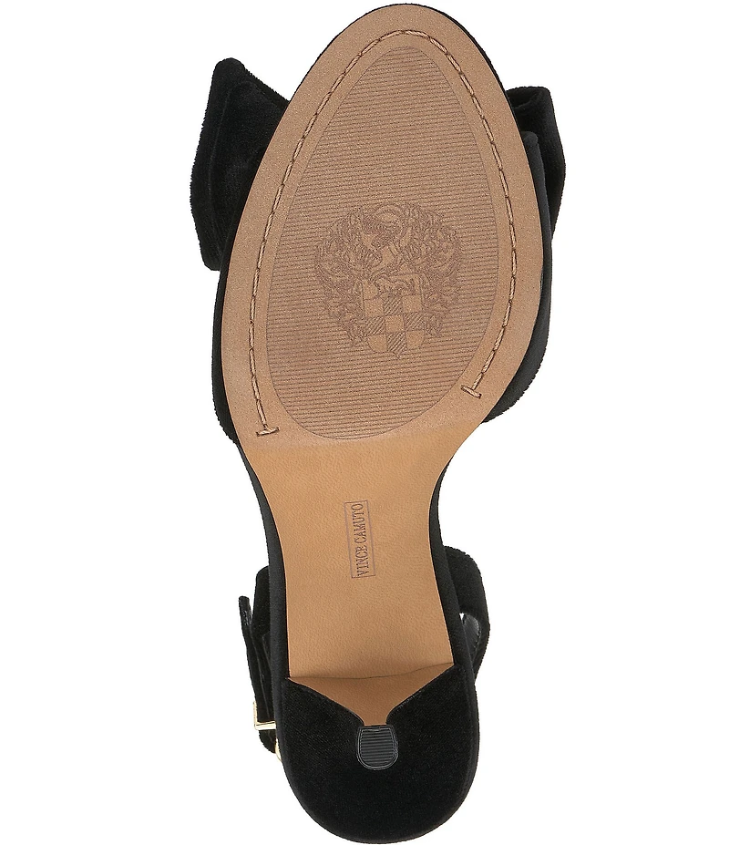 Vince Camuto Paycen Velvet Bow Slingback Dress Sandals