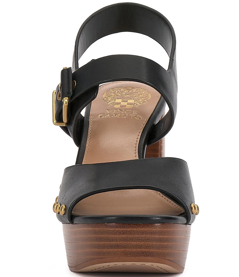 Vince Camuto Pazton Leather Platform Block Heel Sandals