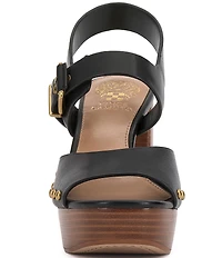 Vince Camuto Pazton Leather Platform Block Heel Sandals