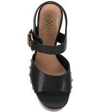 Vince Camuto Pazton Leather Platform Block Heel Sandals