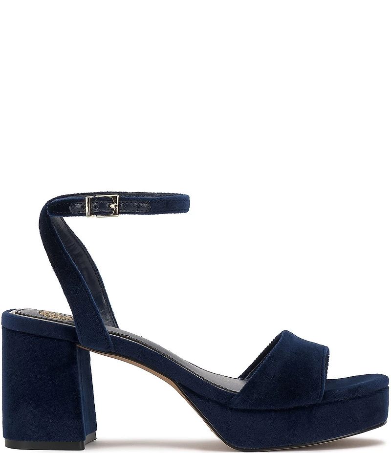 Vince Camuto Pendreya Platform Velvet Dress Sandals