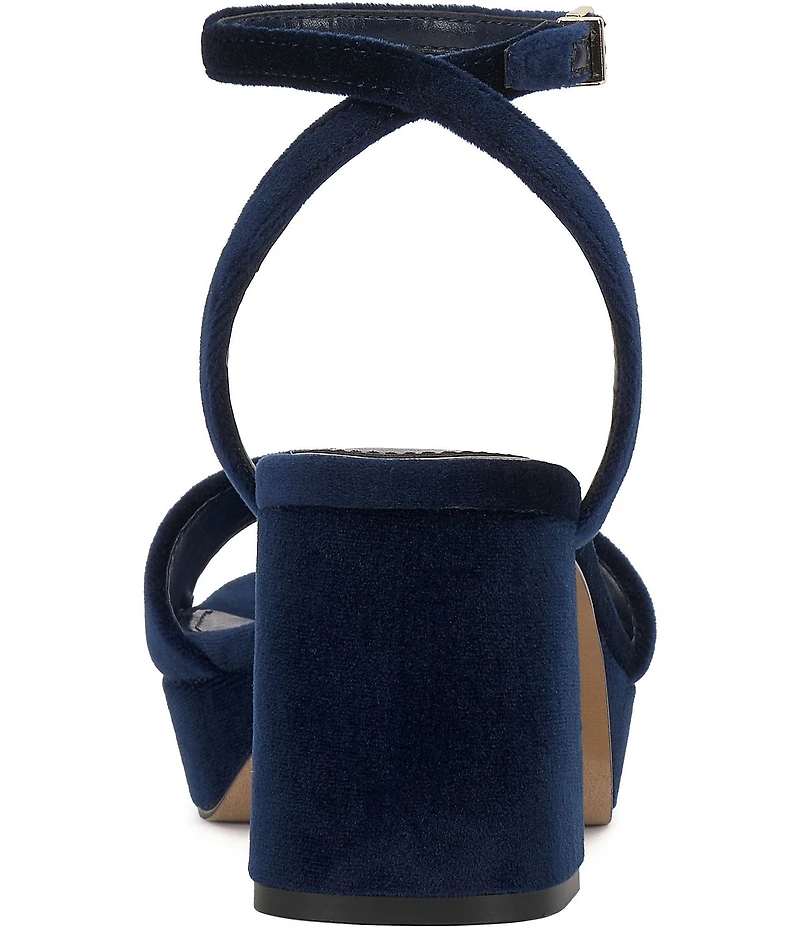 Vince Camuto Pendreya Platform Velvet Dress Sandals