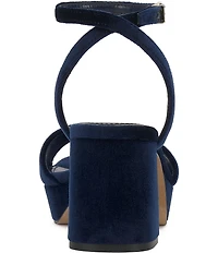 Vince Camuto Pendreya Platform Velvet Dress Sandals