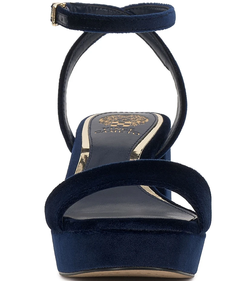 Vince Camuto Pendreya Platform Velvet Dress Sandals