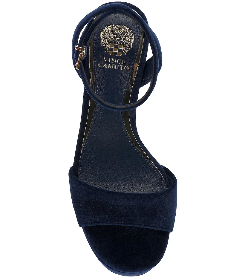 Vince Camuto Pendreya Platform Velvet Dress Sandals