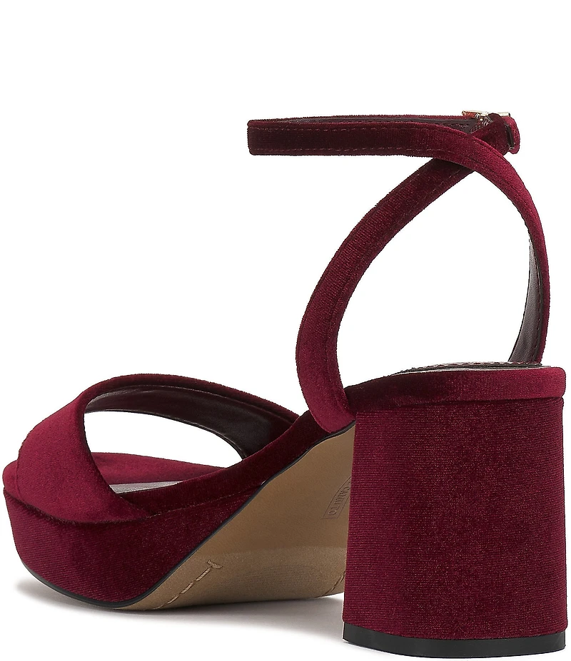 Vince Camuto Pendreya Platform Velvet Dress Sandals