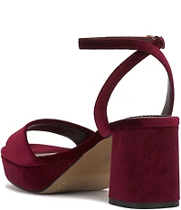 Vince Camuto Pendreya Platform Velvet Dress Sandals